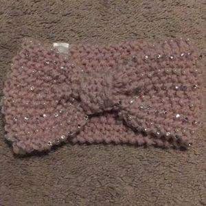 Blush Pink sparkles winter headband